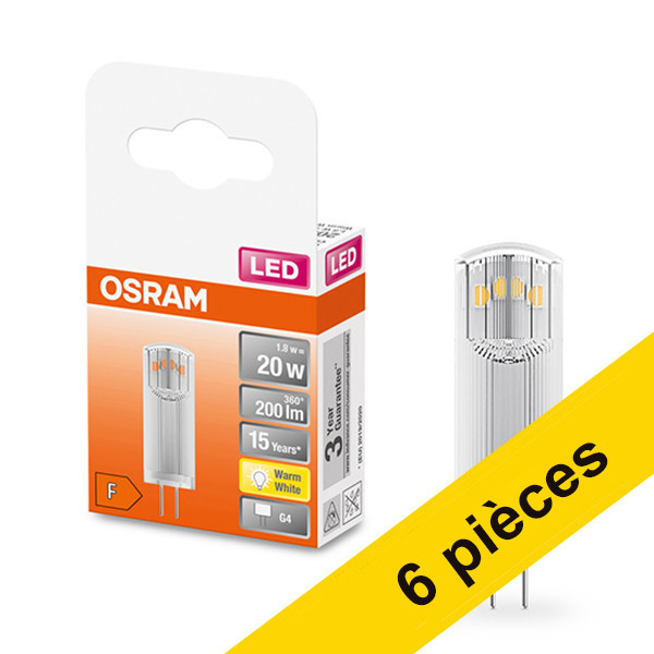 Offre : 6x Osram G4 capsule LED 1,8W (20W) LOS00315 - 1