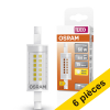 Offre : 6x Osram R7S ampoule LED tubulaire 7W (60W) LOS00341 - 1