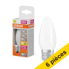 Offre : 6x Osram ampoule LED E27 | Bougie B35 | Filament | Mat | 2700K | Dimmable | 3,4W (40W) LOS02133 - 1