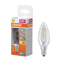 Osram ampoule LED E14 | Bougie B35 | Filament | Transparent | 2700K | 1,8W (25W) LOS02136