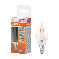 Osram ampoule LED E14 | Bougie B35 | Filament | Transparent | 2700K | 1W (15W) LOS01855