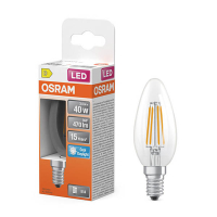 Osram ampoule LED E14 | Bougie B35 | Filament | Transparent | 6500K | 3,4W (40W) LOS02146