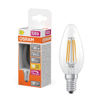 Osram ampoule LED E14 | Bougie B35 | Filament | Transparent | Dimmable | 2700K | 3,4W (40W) LOS01847