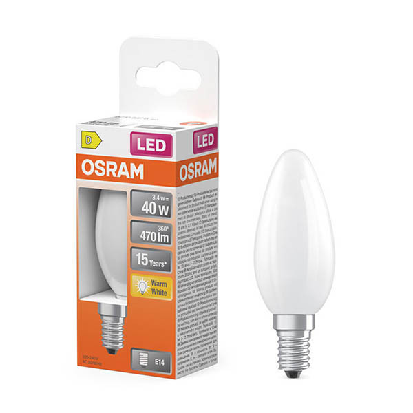 Osram ampoule LED E14 | Bougie B35 | Mat | 2700K | 3,4W (40W) LOS01865 - 1
