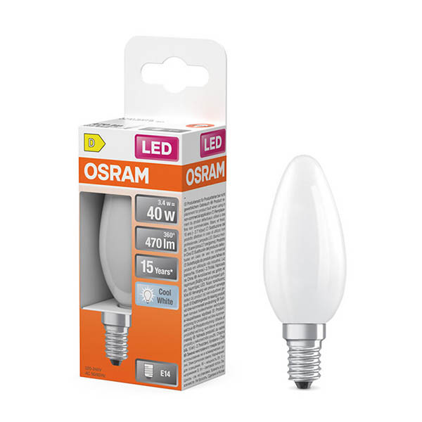 Osram ampoule LED E14 | Bougie B35 | Mat | 4000K | 3,4W (40W) LOS02152 - 1