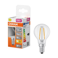 Osram ampoule LED E14 | Sphérique P45 | Filament | Transparent | 2700K | 1,8W (25W) LOS01891