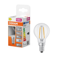Osram ampoule LED E14 | Sphérique P45 | Filament | Transparent | 4000K | 1,8W (25W) LOS02164