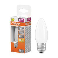 Osram ampoule LED E27 | Bougie B35 | Filament | Mat | 2700K | 3,4W (40W) LOS02154