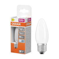 Osram ampoule LED E27 | Bougie B35 | Filament | Mat | 4000K | 3,4W (40W) LOS02156