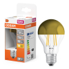 Osram ampoule LED E27 | Poire A60 | Filament | Tête miroir | Or | 2700K | 4W (35W) LOS01693 - 1