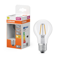 Osram ampoule LED E27 | Poire A60 | Filament | Transparent | 2700K | 1W (15W) LOS01819