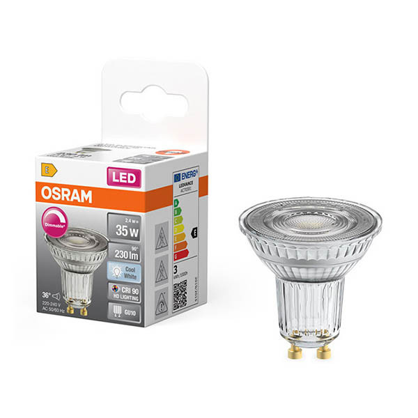 Osram spot LED GU10 | 4000K | Dimmable | 2,4W (35W) LOS01919 - 1