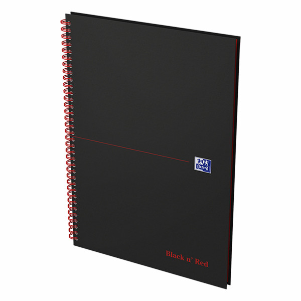 Oxford Black 'n Red cahier à spirale A4 ligné 90 g/m² 70 feuilles 400047608 260010 - 2
