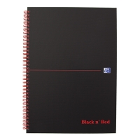 Oxford Black 'n Red cahier à spirale A4 ligné 90 g/m² 70 feuilles 400047608 260010