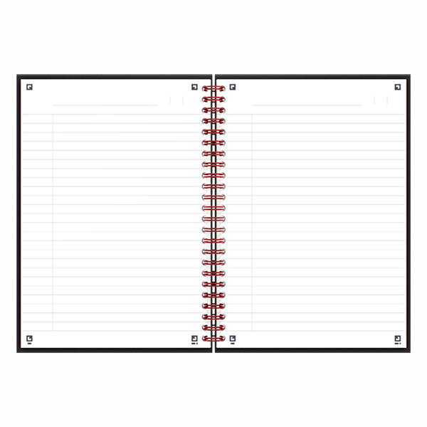Oxford Black n' Red cahier à spirale A5 ligné 90 g/m² 70 feuilles 400047651 260012 - 3