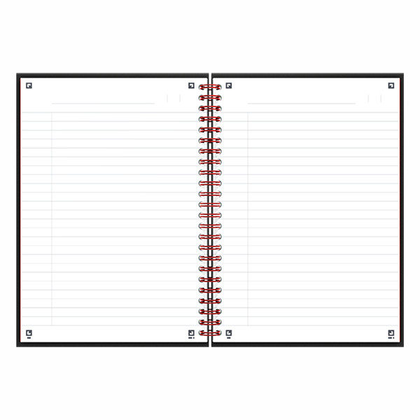 Oxford Black n' Red cahier à spirale A5 ligné 90 g/m² 70 feuilles 400047651 260012 - 3