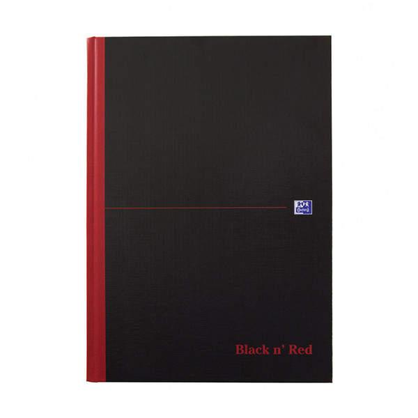 Oxford Black n' Red carnet relié A4 96 feuilles vierges 100080489 260279 - 1