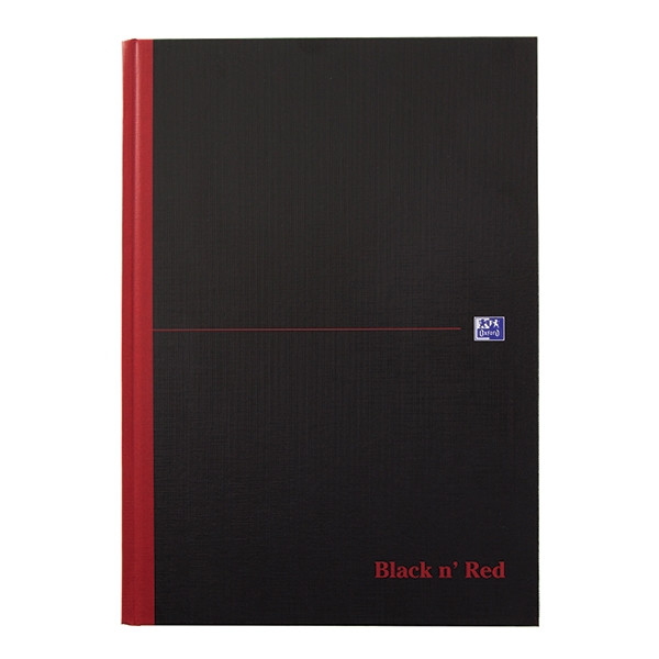 Oxford Black n' Red quadrillé A4 carnet broché 96 feuilles 400047607 260009 - 1