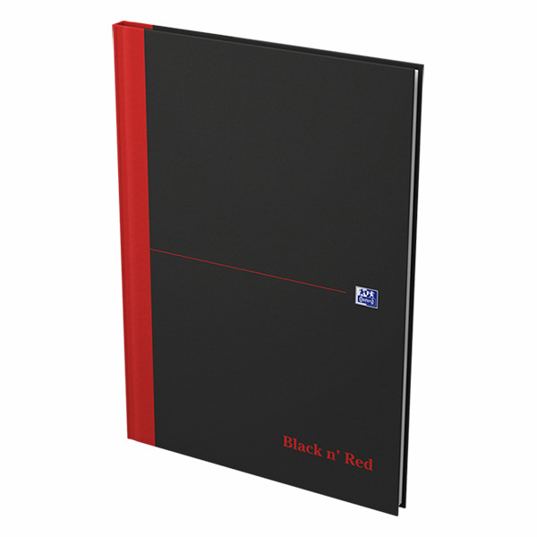 Oxford Black n' Red quadrillé A4 carnet broché 96 feuilles 400047607 260009 - 2