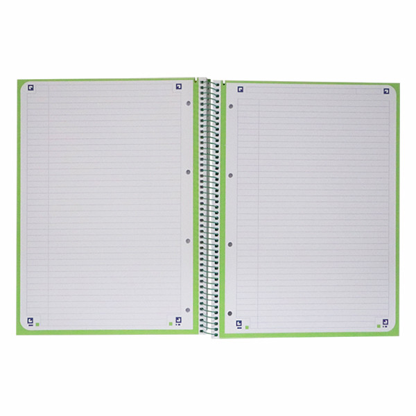 Oxford Classic cahier à spirale A4+ 90 g/m² 80 feuilles ligné - vert 400118238 260287 - 3