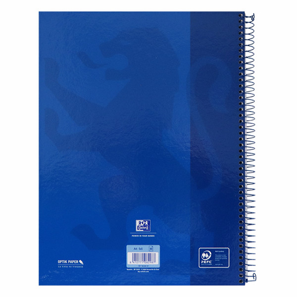 Oxford Classic cahier à spirale A4+ 90 g/m² 80 feuilles quadrillé 5 mm - bleu foncé 100430197 260294 - 2