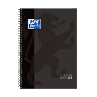 Oxford Classic cahier à spirale A4+ 90 g/m² 80 feuilles quadrillé 5 mm - noir 100430269 260295