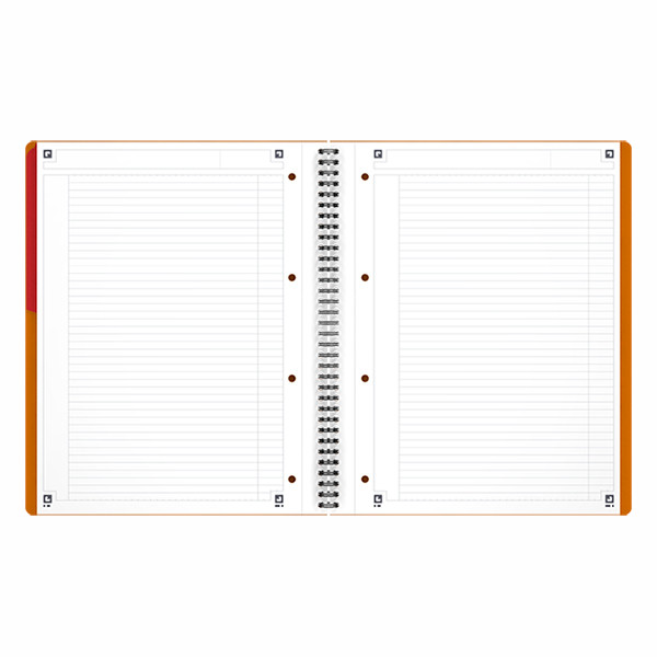 Oxford International Activebook cahier à spirale A4+ ligné 80 g/m² 80 feuilles - orange 100102994 260039 - 2