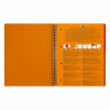 Oxford International Activebook cahier à spirale A4+ ligné 80 g/m² 80 feuilles - orange 100102994 260039 - 3