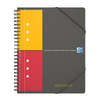 Oxford International Meetingbook bloc spirale A4 quadrillé 80 g/m² 80 feuilles - noir 260007