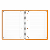 Oxford International Meetingbook cahier à spirale A4+ ligné 80 g/m² 80 feuilles - orange 100104296 260004 - 2