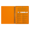 Oxford International Meetingbook cahier à spirale A4+ ligné 80 g/m² 80 feuilles - orange 100104296 260004 - 3