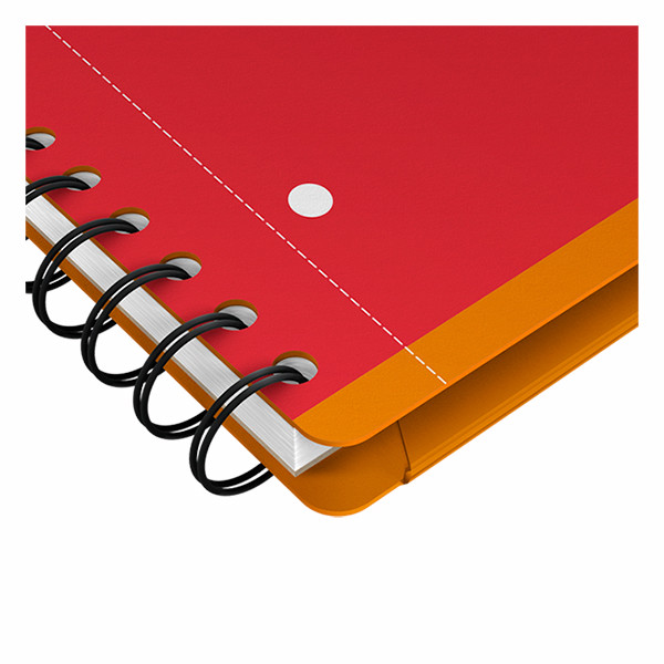 Oxford International Meetingbook cahier à spirale A4+ ligné 80 g/m² 80 feuilles - orange 100104296 260004 - 5
