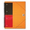 Oxford International Meetingbook cahier à spirale A4+ ligné 80 g/m² 80 feuilles - orange