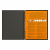 Oxford International Meetingbook cahier à spirale A4 quadrillé 80 g/m² 80 feuilles - gris 100100362 260005 - 3