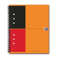 Oxford International cahier à spirale A5 ligné 80 g/m² 80 feuilles (10 trous) - orange 260002