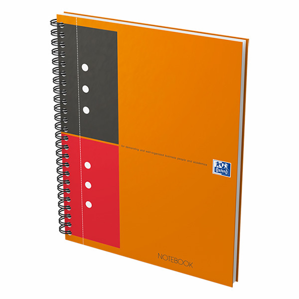 Oxford International cahier à spirale A5 ligné 80 g/m² 80 feuilles (10 trous) - orange 260002 - 4
