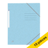 Offre : 10x Oxford Top File+ farde à élastique en carton A4 - bleu pastel 260170 - 1