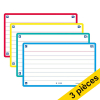 Offre : 3x Oxford fiches bristol lignées A7 (80 pièces) - assortiment 260274 - 1