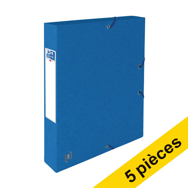 Offre : 5x Oxford elastobox Top File+ 40 mm (200 feuilles) - bleu 260239 - 1