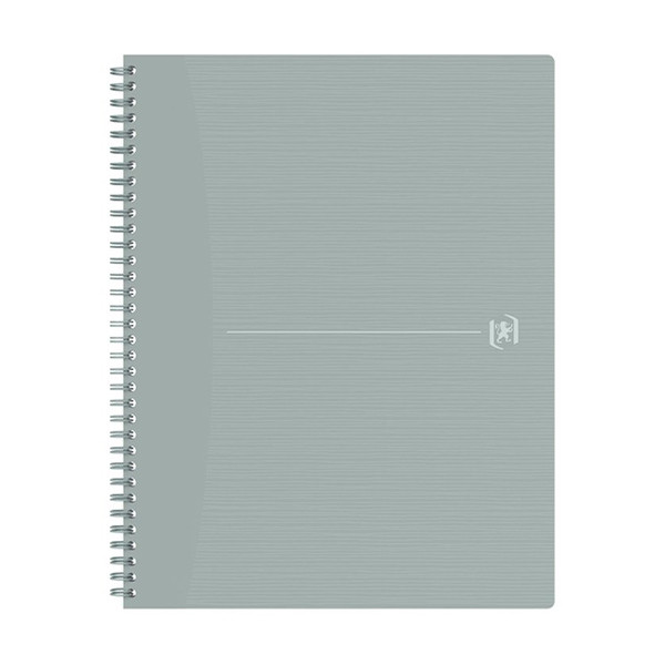 Oxford Origin cahier à spirale A4+ 90 g/m² 70 feuilles ligné - gris clair 400150003 260265 - 1