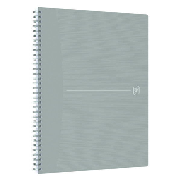 Oxford Origin cahier à spirale A4+ 90 g/m² 70 feuilles ligné - gris clair 400150003 260265 - 2