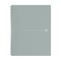 Oxford Origin cahier à spirale A4+ 90 g/m² 70 feuilles ligné - gris clair 400150003 260265