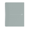 Oxford Origin cahier à spirale A4+ 90 g/m² 70 feuilles ligné - gris clair 400150003 260265 - 1