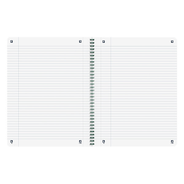 Oxford Origin cahier à spirale A4+ 90 g/m² 70 feuilles ligné - vert 400150005 260267 - 3