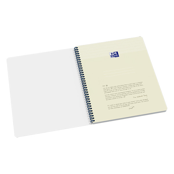 Oxford Origin cahier à spirale A4+ 90 g/m² 70 feuilles quadrillé 5 mm - bleu 400150007 260269 - 5