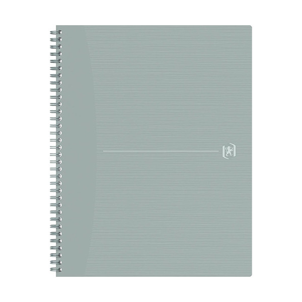 Oxford Origin cahier à spirale A4+ 90 g/m² 70 feuilles quadrillé 5 mm - gris clair 400150008 260270 - 1