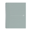 Oxford Origin cahier à spirale A4+ 90 g/m² 70 feuilles quadrillé 5 mm - gris clair 400150008 260270 - 1
