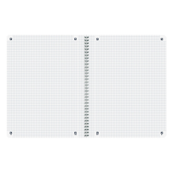 Oxford Origin cahier à spirale A4+ 90 g/m² 70 feuilles quadrillé 5 mm - gris clair 400150008 260270 - 3