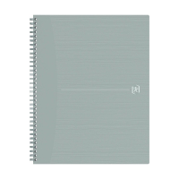 Oxford Origin cahier à spirale A4+ 90 g/m² 70 feuilles quadrillé 5 mm - gris clair 400150008 260270