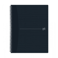 Oxford Origin cahier à spirale A4+ 90 g/m² 70 feuilles quadrillé 5 mm - noir 400150006 260268